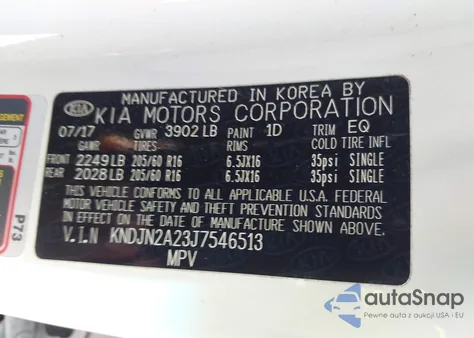 2018 Kia Soul from USA, damaged, VIN KNDJN2A23J7546513